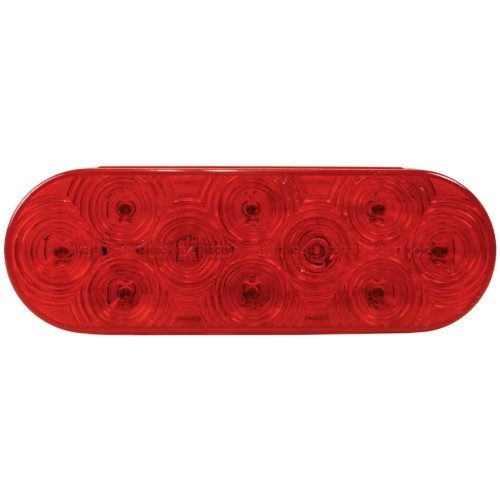 Imperial 81710 Stop/Turn/Tail Light, LED, Red Oval, 10 Diode, 14 V